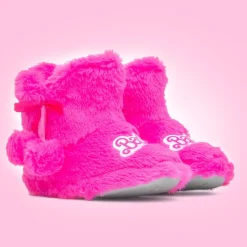 Kids Pink Bootie Slipper*Barbie Online