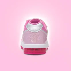 Kids Pink Iridescent Light Up Trainer*Barbie Fashion