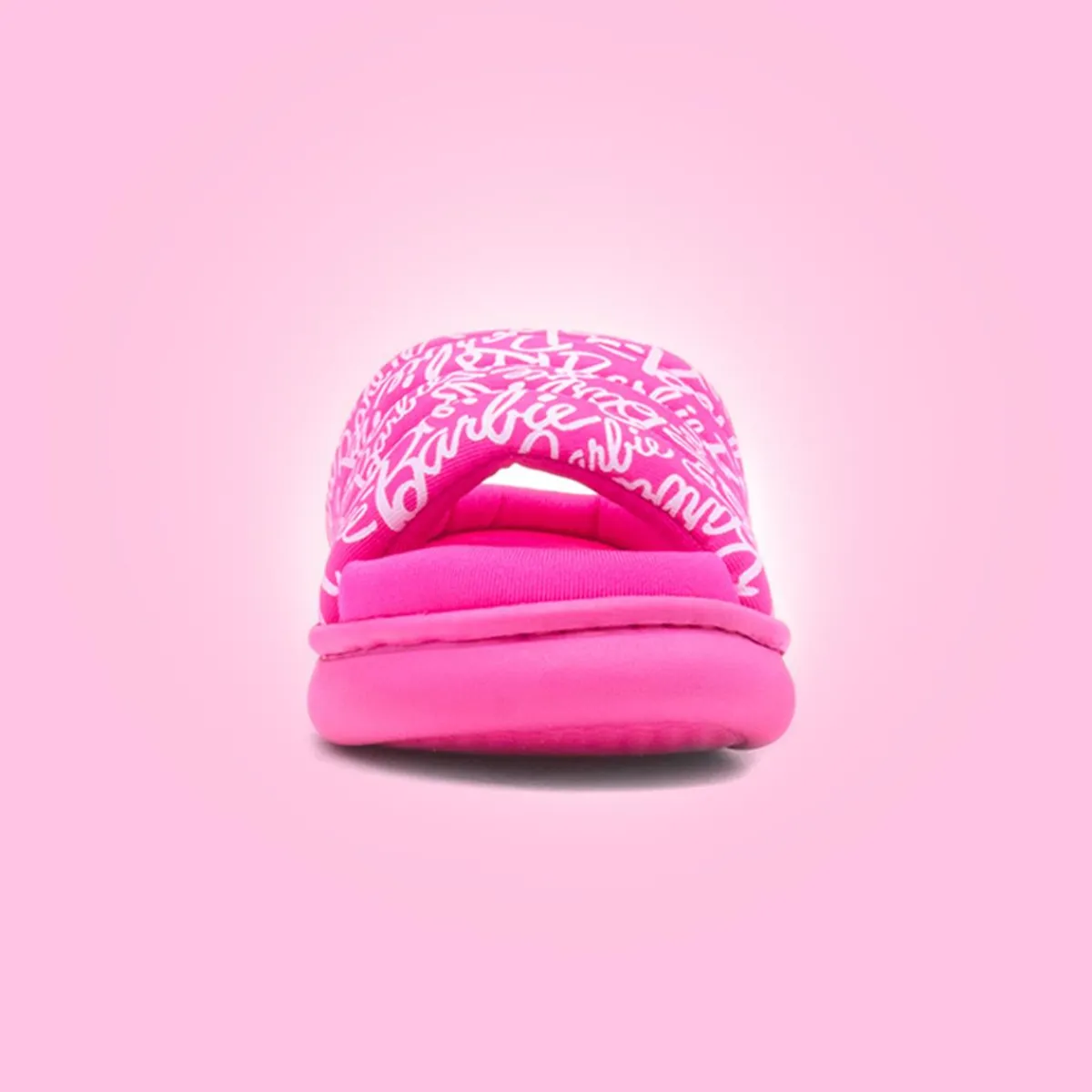 Kids Pink Open Toe Mule Slipper*Barbie Clearance
