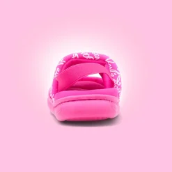 Kids Pink Open Toe Mule Slipper*Barbie Clearance