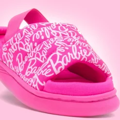 Kids Pink Open Toe Mule Slipper*Barbie Clearance