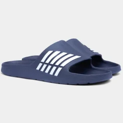 Barrington Adults Navy and White Stripe EVA Slider*shoezone Online