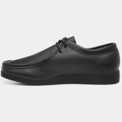 Bailey Mens Coated Leather Black Shoe*Beckett Hot