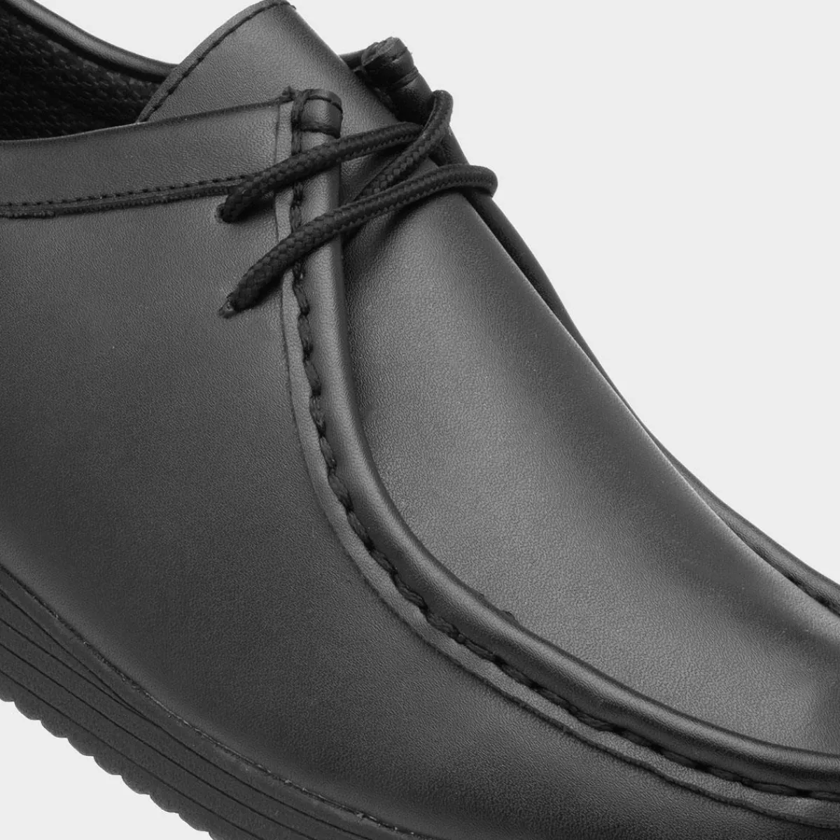 Bailey Mens Coated Leather Black Shoe*Beckett Hot