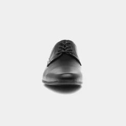 Basil Mens Black Flat Lace Up Shoe*Beckett Outlet