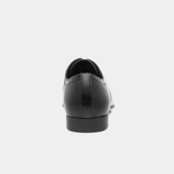 Basil Mens Black Flat Lace Up Shoe*Beckett Outlet