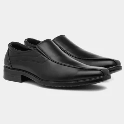 Baxter Mens Black Slip On Smart Shoe*Beckett Hot