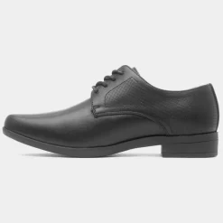 Carlo Boys Black Lace Up School Shoe*Beckett Clearance