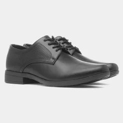 Carlo Boys Black Lace Up School Shoe*Beckett Clearance