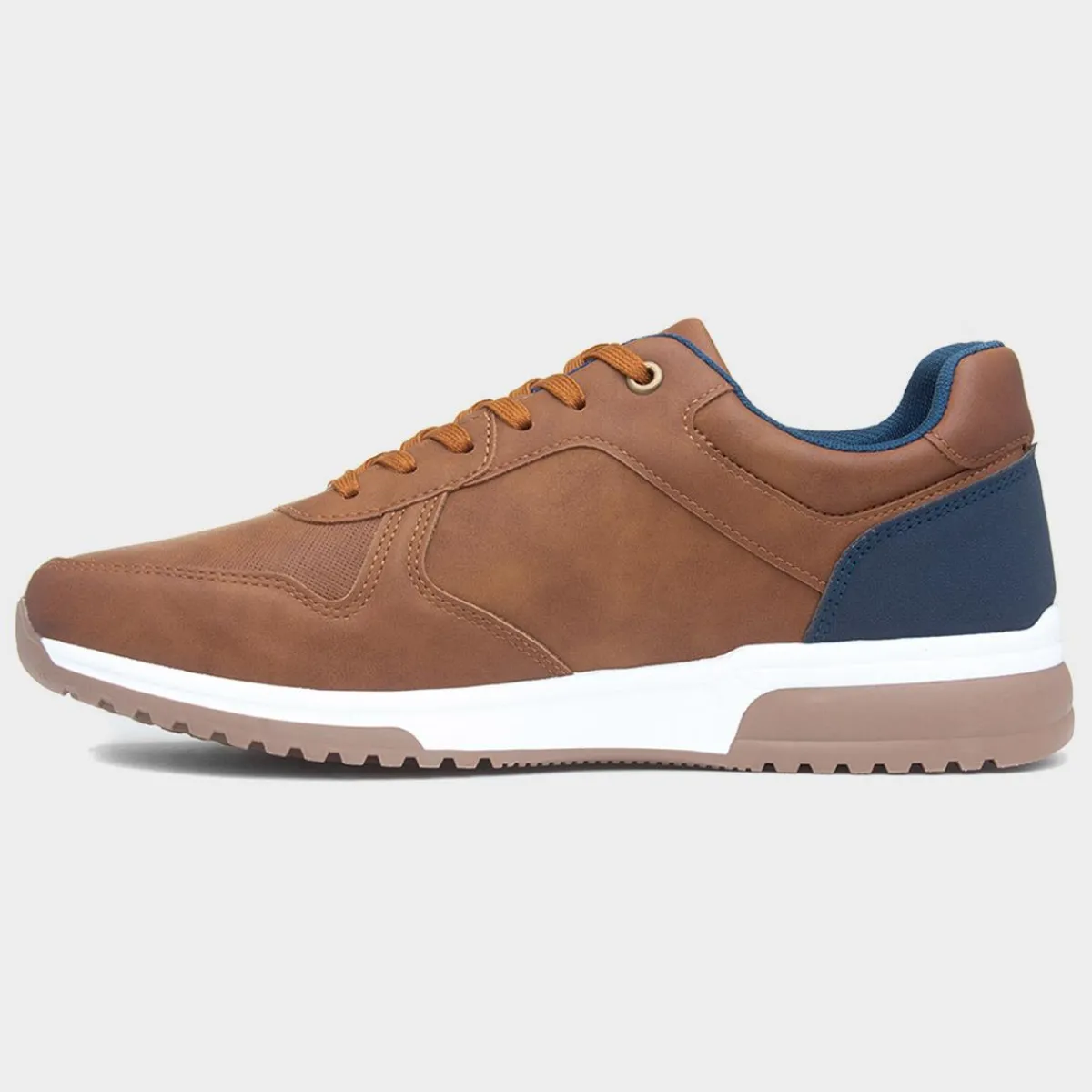 Emlyn Mens Tan Lace Up Casual Shoe*Beckett Sale