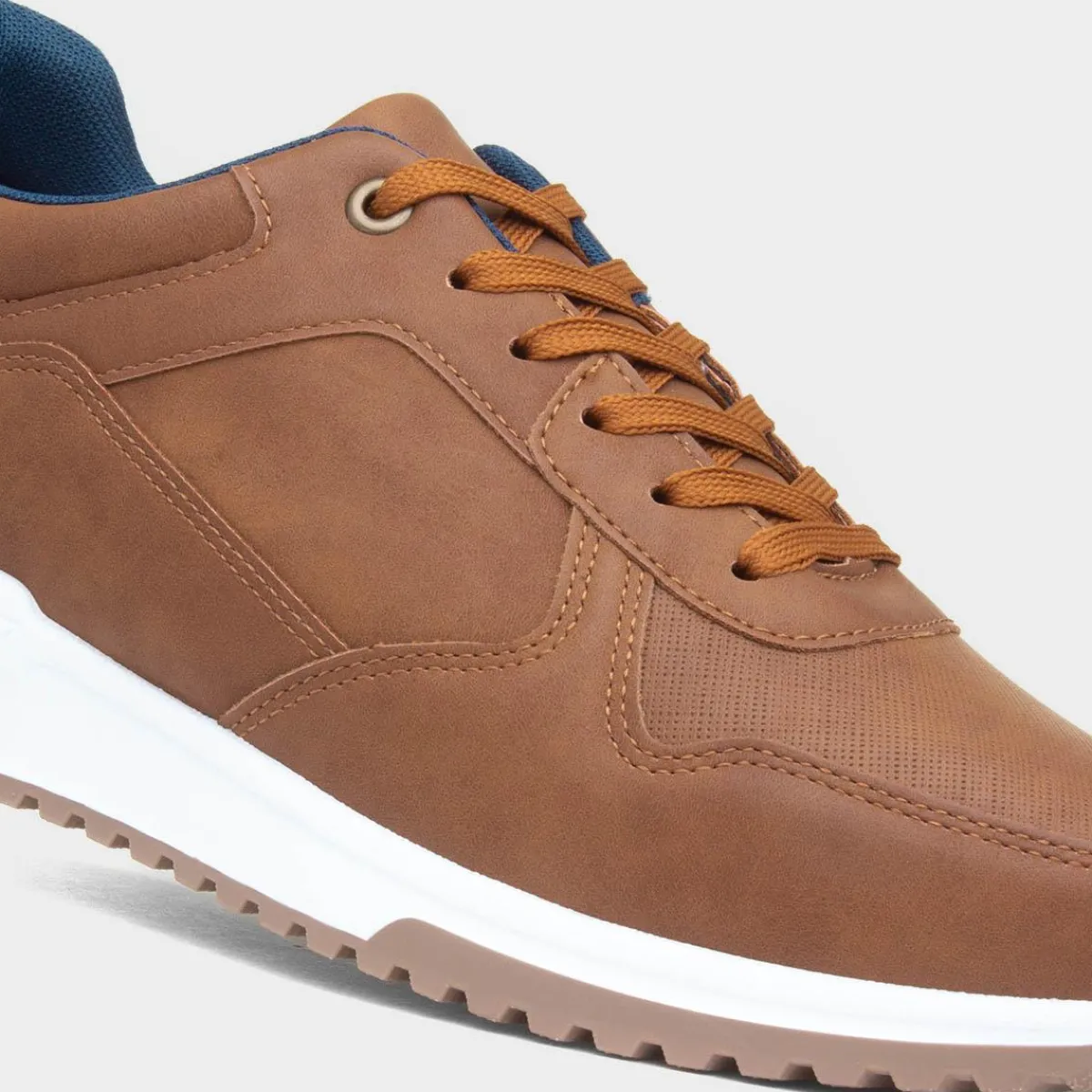 Emlyn Mens Tan Lace Up Casual Shoe*Beckett Sale