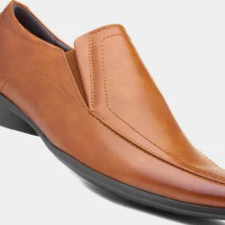 Hooper Mens Tan Slip On Formal Shoe*Beckett Online