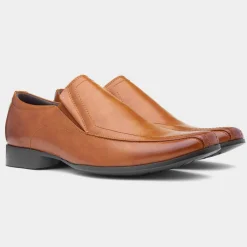 Hooper Mens Tan Slip On Formal Shoe*Beckett Online