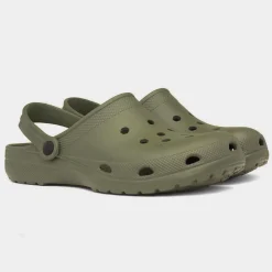 Berman Adults Khaki EVA Slip On Clog Sandal*shoezone Fashion