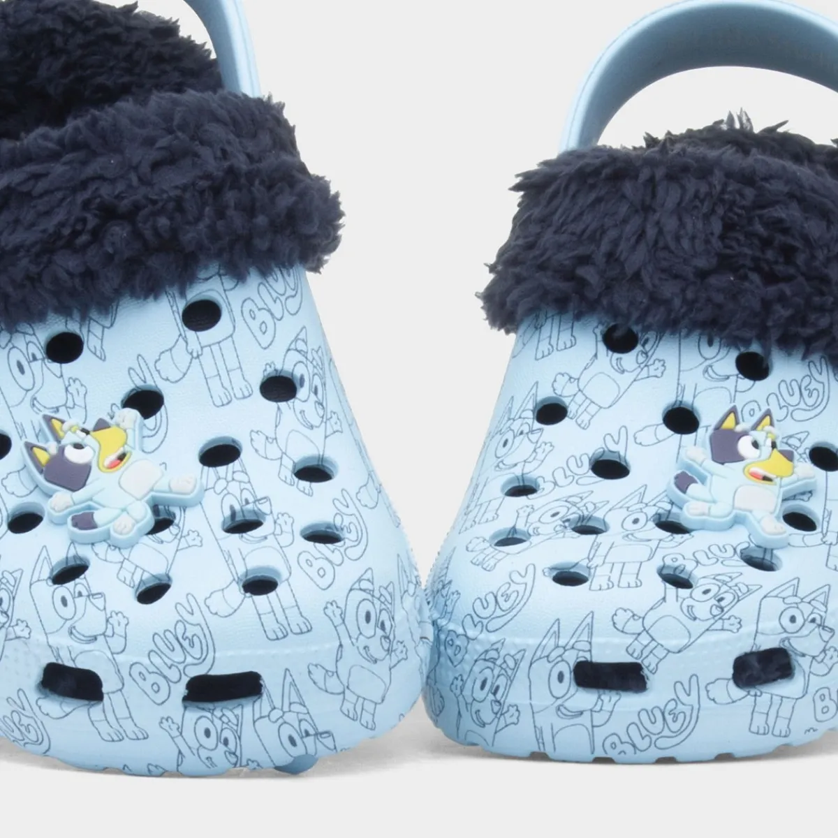 Borg Kids Blue Warm Lined EVA Clog*Bluey Discount