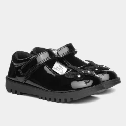 Castle Girls Black Unicorn Shoe*Buckle My Shoe Hot