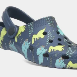 Cannock Boys Navy Dinosaur Print EVA Clog*shoezone New