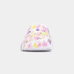 Cannock Girls White Flower Print EVA Clog*shoezone Discount