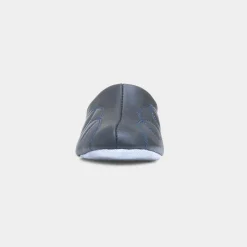 Mahon Womens Navy Mule Leather Slipper*Cincasa New