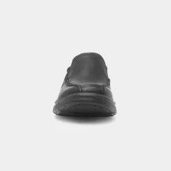 Bradley Step Back Mens Black Leather Shoe*Clarks Discount