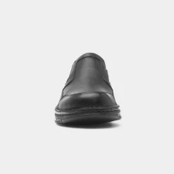 Abe Mens Slip On Leather Shoe*Comfy Steps Outlet