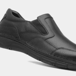 Abe Mens Slip On Leather Shoe*Comfy Steps Outlet
