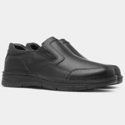 Abe Mens Slip On Leather Shoe*Comfy Steps Outlet