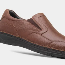Abe Mens Slip On Leather Shoe*Comfy Steps Clearance