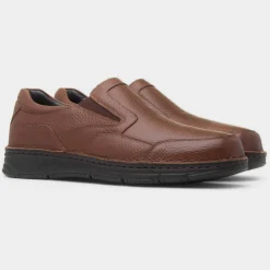 Abe Mens Slip On Leather Shoe*Comfy Steps Clearance