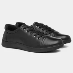 Adley Womens Black Lace Up Shoe*Comfy Steps Hot