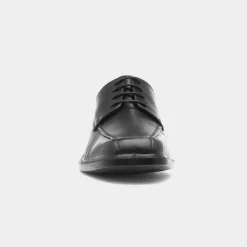 Conrad Mens Black Leather Shoe*Comfy Steps Discount