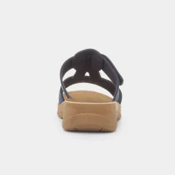 Fethiye Womens Navy Mule Sandal*Comfy Steps Online