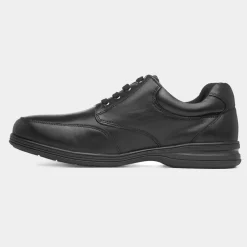Maurice Mens Black Leather Shoe*Comfy Steps Discount