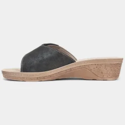 Nice Womens Wedge Mule Sandal*Comfy Steps Best