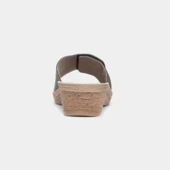 Nice Womens Wedge Mule Sandal*Comfy Steps Best