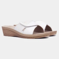Nice Womens Wedge Mule Sandal*Comfy Steps Outlet