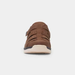 Ramsay Mens Tan Fisherman Shoe*Comfy Steps Hot
