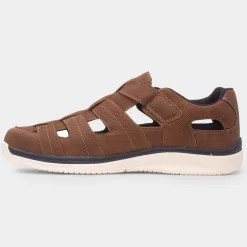 Ramsay Mens Tan Fisherman Shoe*Comfy Steps Hot
