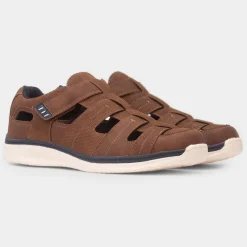 Ramsay Mens Tan Fisherman Shoe*Comfy Steps Hot