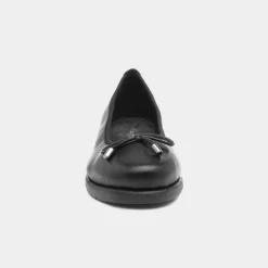 Womens Black Leather Shoe*Comfy Steps Fashion