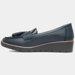 Yvonne Womens Navy Loafer*Comfy Steps Fashion