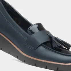 Yvonne Womens Navy Loafer*Comfy Steps Fashion