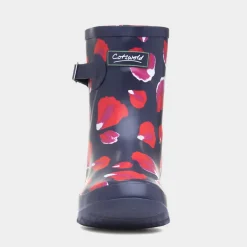 Badminton Womens Navy Petal Welly*Cotswold Fashion