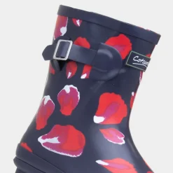Badminton Womens Navy Petal Welly*Cotswold Fashion