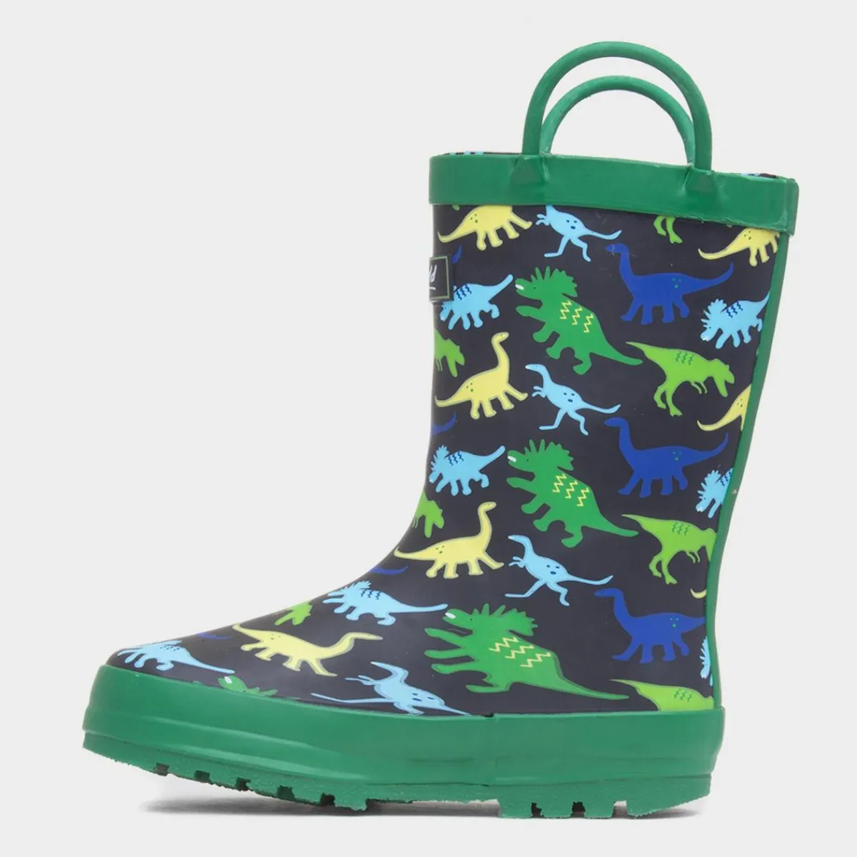 Sprinkle Boys Green Dinosaur Print Welly*Cotswold Fashion