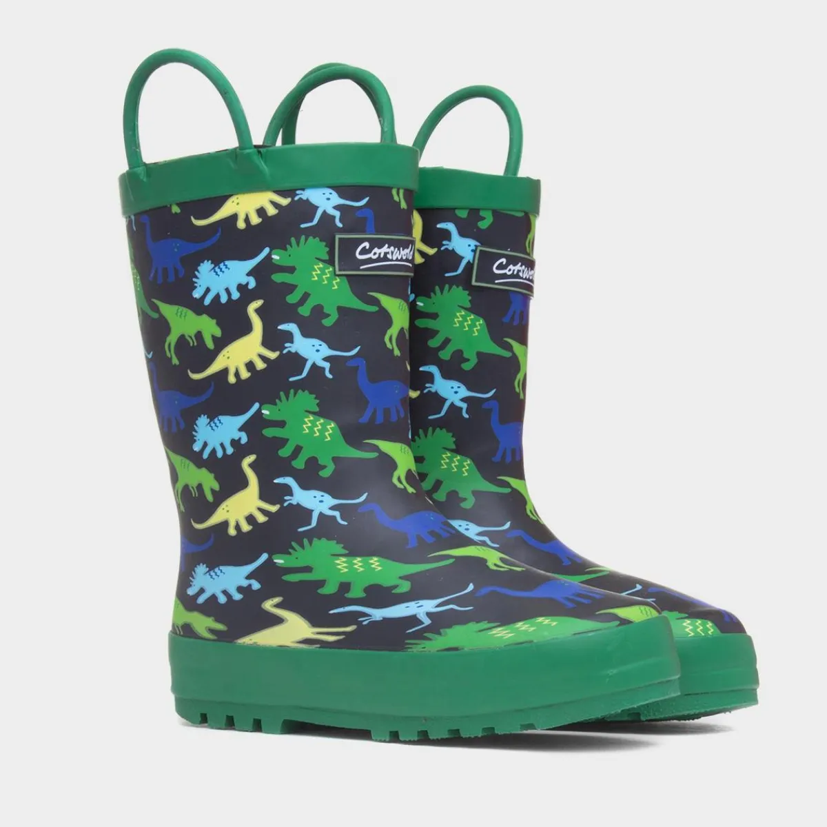 Sprinkle Boys Green Dinosaur Print Welly*Cotswold Fashion