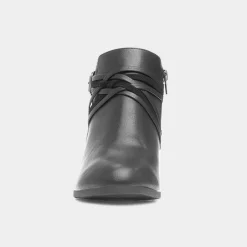 Andrea Womens Black Heeled Boot*Cushion Walk Outlet