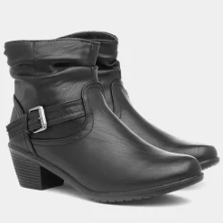 Annabelle Womens Black Ankle Boot*Cushion Walk Outlet