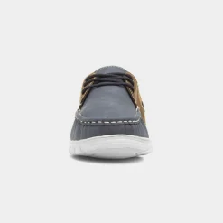 Ant Mens Navy & Brown Boat Shoe*Cushion Walk Fashion