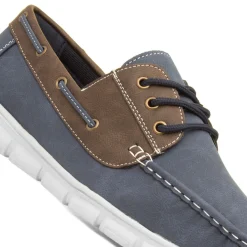 Ant Mens Navy & Brown Boat Shoe*Cushion Walk Fashion